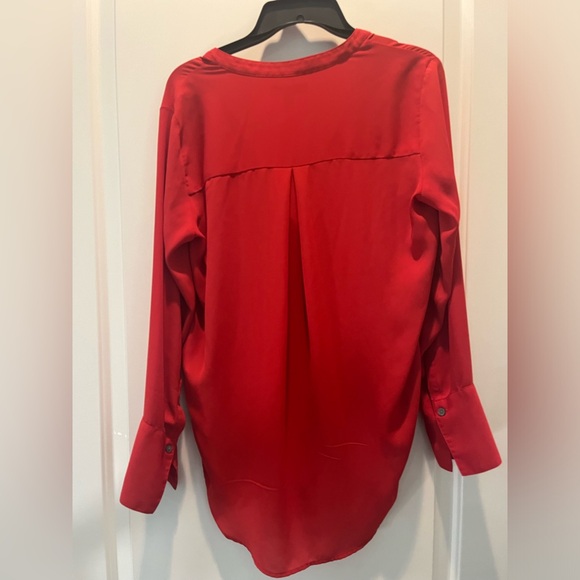 Woman’s Banana Republic small red tunic long sleeve - Picture 8 of 8